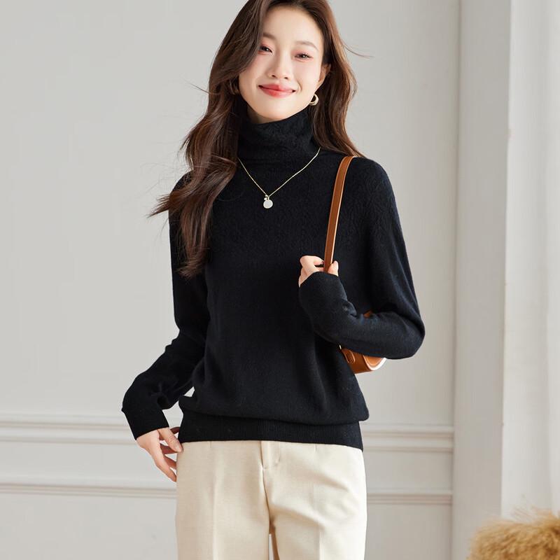 Srcr Women's High-Neck Pure Wool Sweater