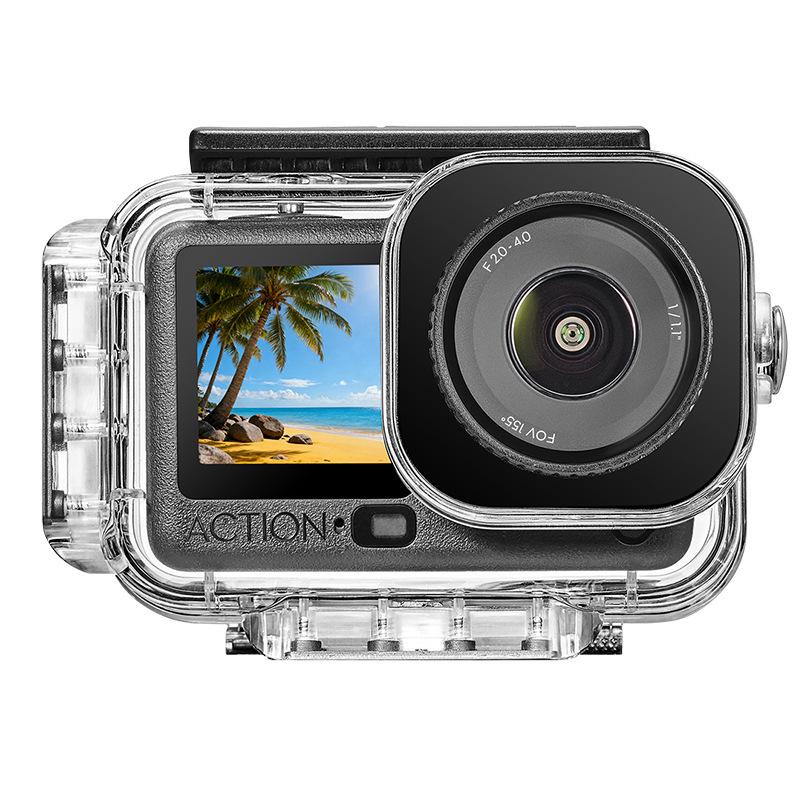 Magnetic Waterproof Case for DJI Action 6: 60m Deep Underwater Protective Cover with Vertical & Horizontal Quick Release