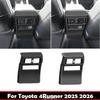 For TOYOTA 4Runner 4 Runner 2025 2026 ABS Wood Central Armrest Anti-kick Box Rear Air Conditioner Outlet Vent Cover Accessories