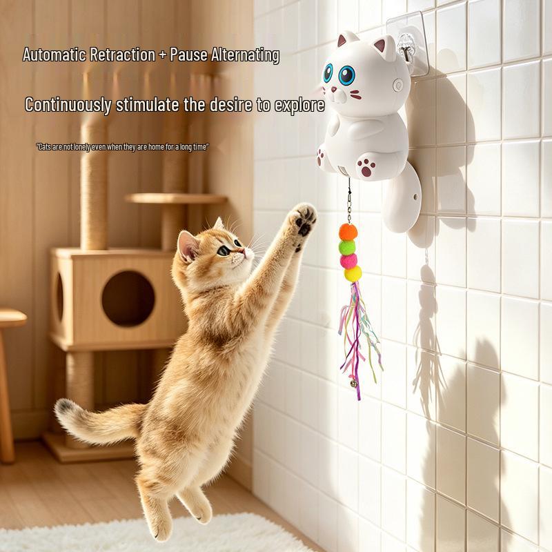 Jouet Électrique Suspendu pour Taquiner les Chats et les Petits Chiens - Levage et Oscillation Automatiques pour le Divertissement des Animaux de Compagnie