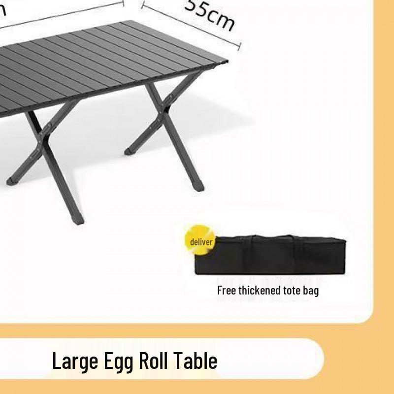 Portable Outdoor Folding Camping Table & Chairs Set – Roll-up Picnic & Stall Equipment