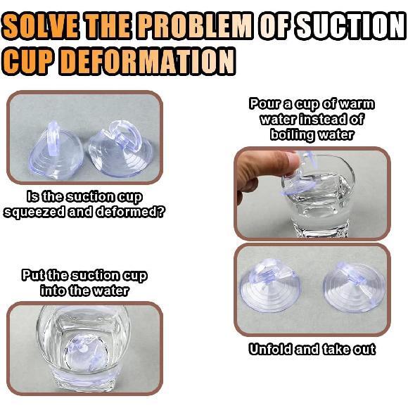 24PCS Car Glass Windshield Sunshade Suction Cups, PVC Sucker Car Window Shade Suction Cups, Pull Ring Sun Visor Suction Cup Hooks, Mini Adsorption