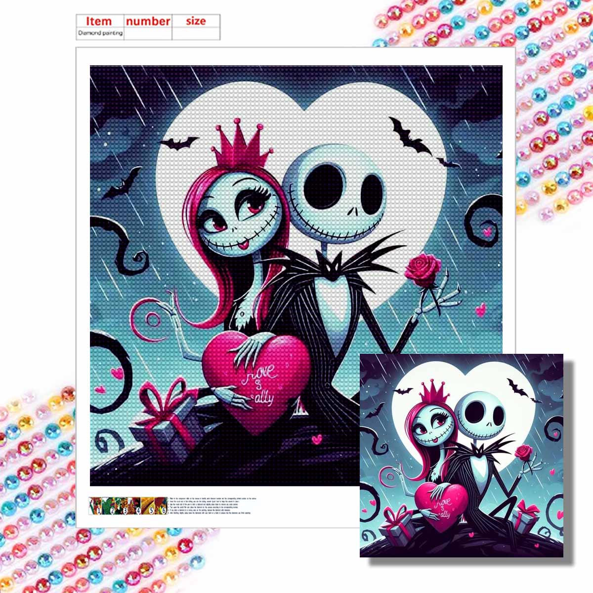 

DIY Diamond Painting The Person In Love Cross Stitch Kit Mosaic Art Diamond Painting Full Circle Diamond Home Decoration Round 20x20cm