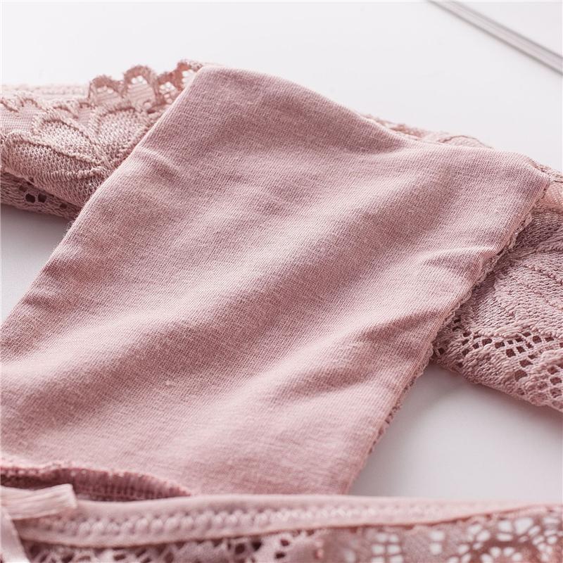 Panties for Woman Sexy Lace Breathable Female Underwear Panty Transparent Brief Girl Underpants Set M-XXL 3 Pcs/lot