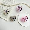 Mobile Phone Airbag Bracket Paste Desktop Retractable And Stable Love Epoxy Gem Rhinestone Luxury Women