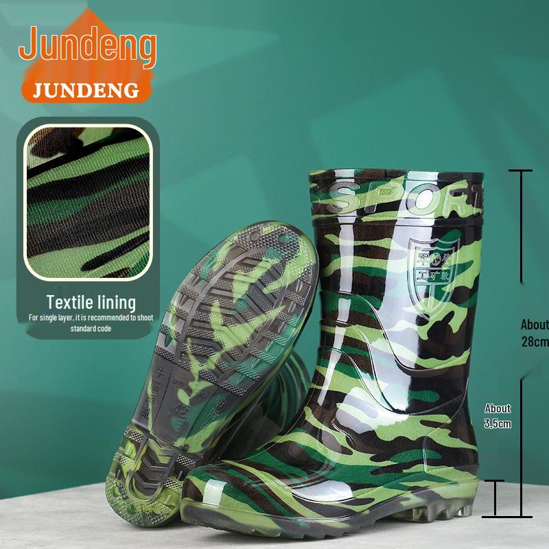 2025 Men's High-Top Camouflage Waterproof Construction Boots