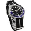 Casio Standard Analog Watch MDV-10C-1A2V Black Blue Bezel Cross Band Unisex