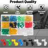 80PCS Car Door Lock Rod Clip Assortment Kit, Left & Right Door Handle Rod End Retainer Latch Locking Clip, Auto Tailgate Handle Push Clamp