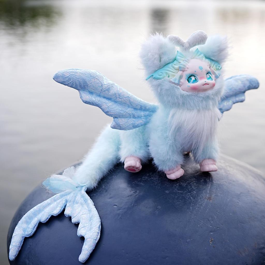 ICY Fortune Days Blind Box Round Fantastic Creatures Plush 1 Approximately 18cm Made of and Gift Edition, 2, Series, Doll, Piece, Box, Tall,