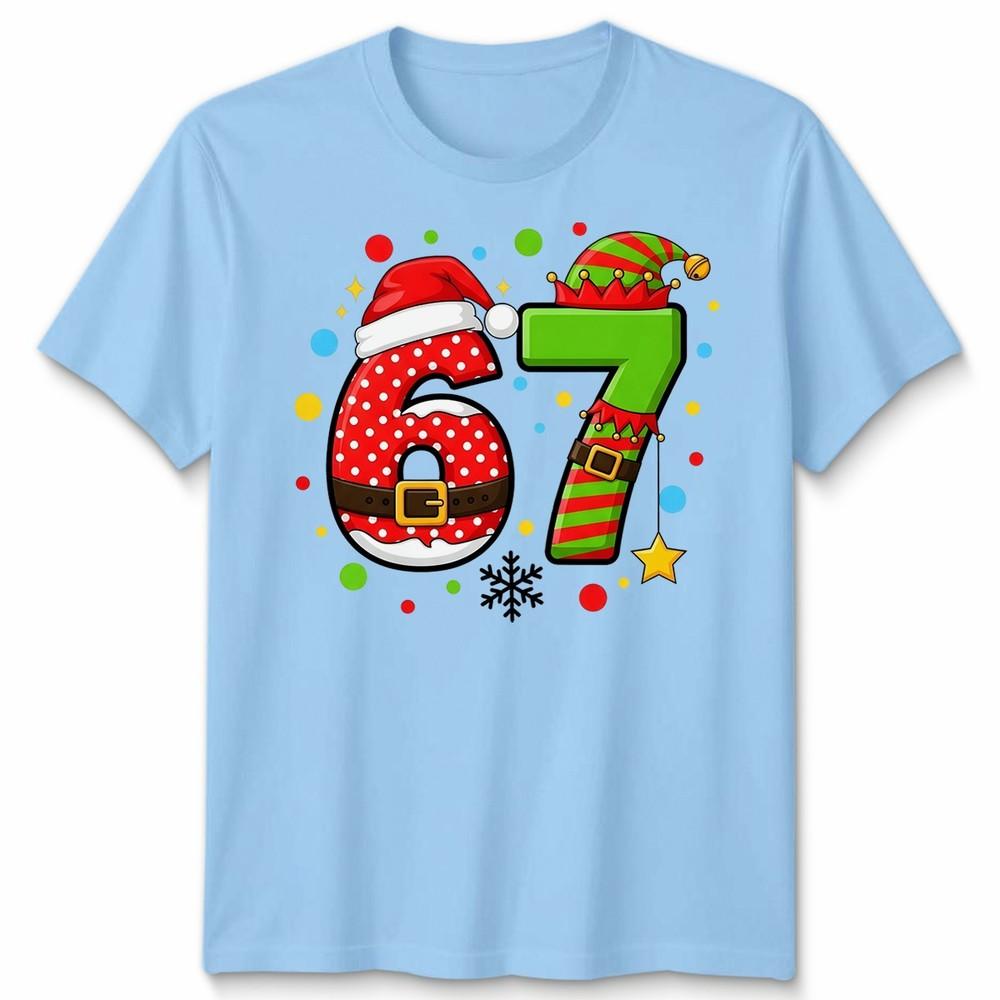 Six Seven 67th Birthday Christmas Celebrations Unisexs TShirt Unisexs Graphic Tee S