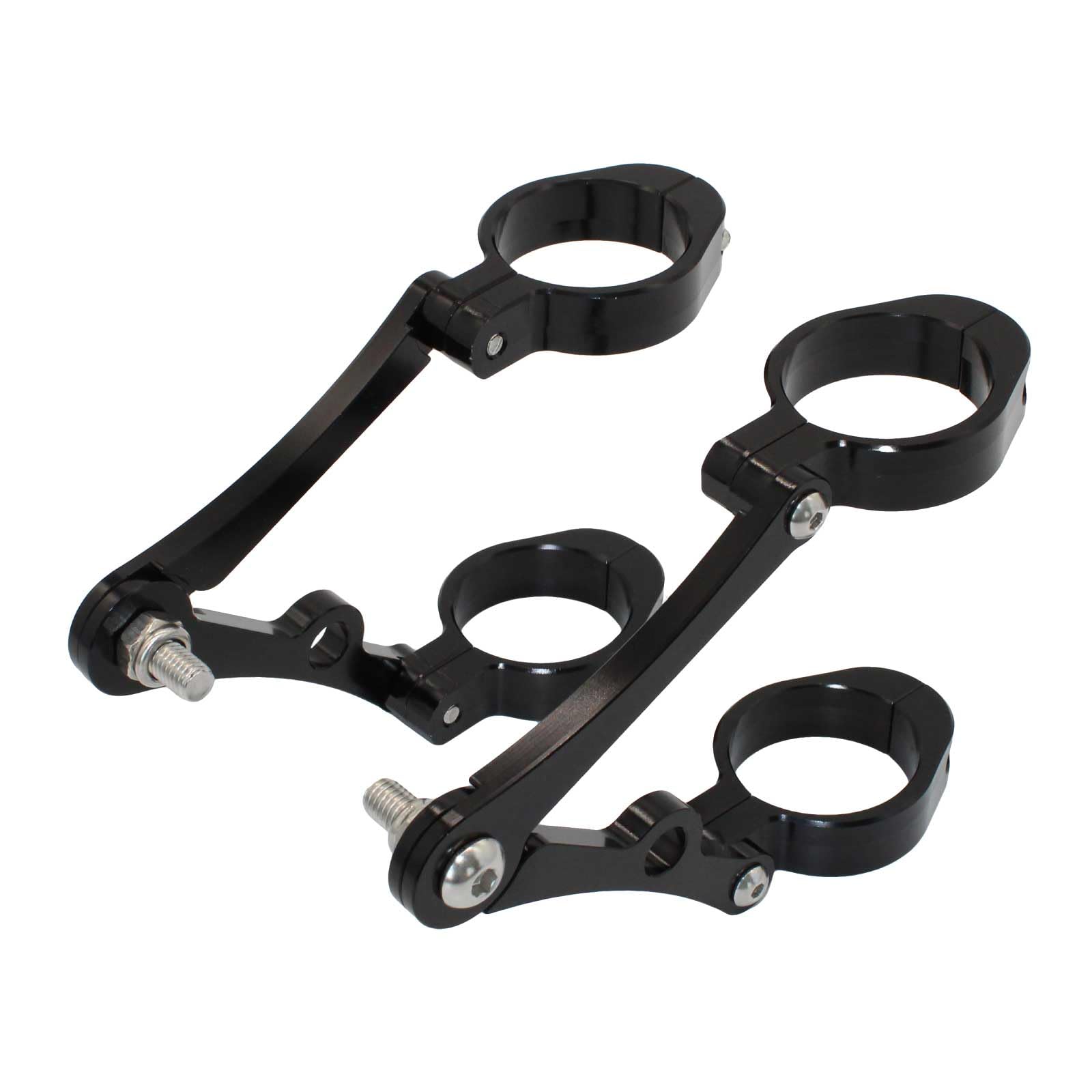 

Funriche Motorcycle Headlight Stay, Adjustable Angle, Motorcycle Headlight Bracket, Fork Tube, Fits Diameter 1.5 чёрный