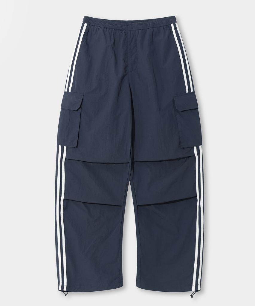 Dimiteulibeullaeg [Summer] Vlad Curved Track Nylon Cargo Pants_Vintage Navy