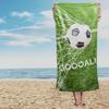 Bath Towel Beach 70X140 Cotton Football Goal Field Goal