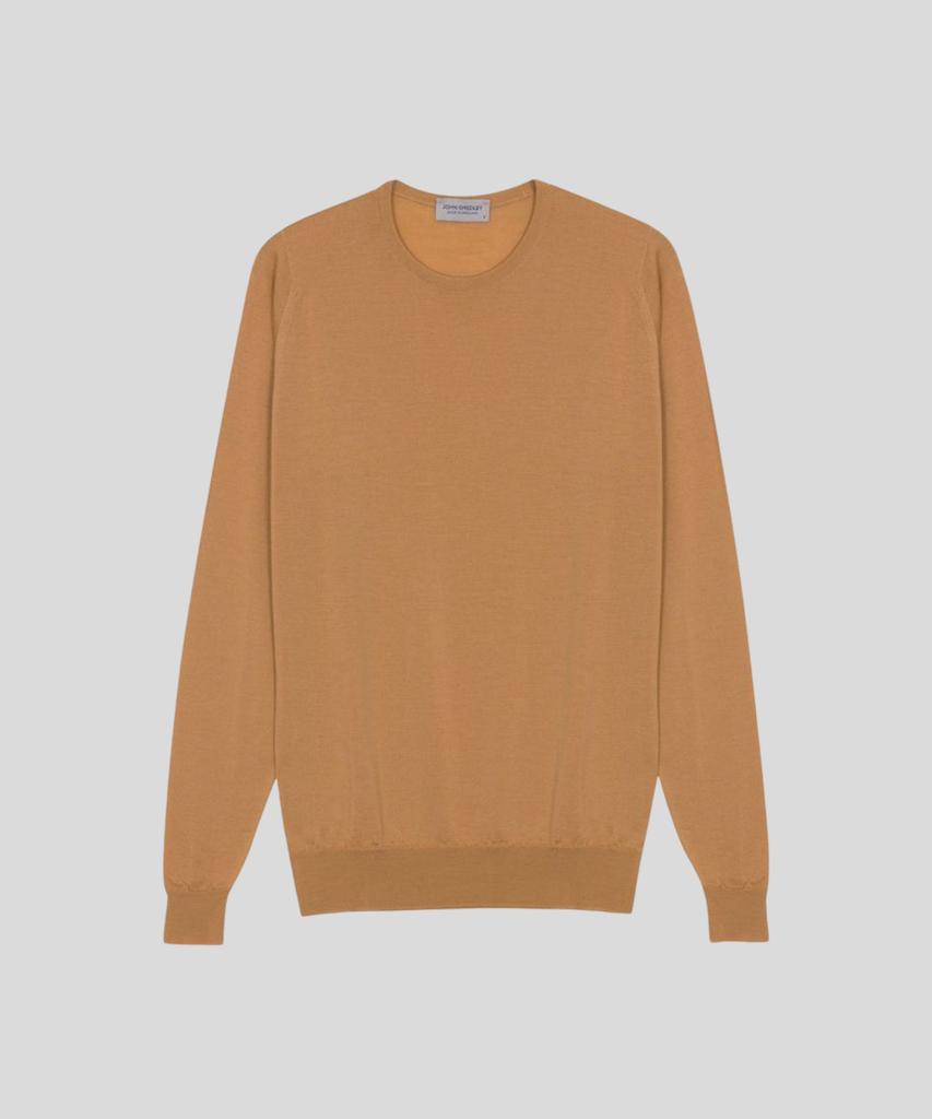 JOHN SMEDLEY Lundy Extra Fine Merino Wool Standard Fit Crew Neck Pullover Seasonal 10 Colors (A Type)