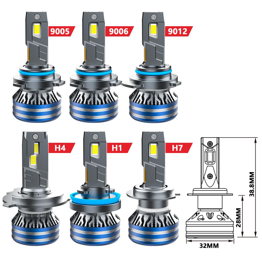 1800W 9000000LM H7 H11 LED Headlight Canbus High Power Car Light Bulbs H4 H1 9005 HB3 9006 HB4 9012 HIR2 Fog Lamps 6000K 12V 24V 9012(HIR2)
