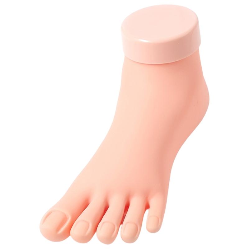 

Практична штучна стопа для ніг Практичний силіконовий інструмент для штучної стопи Мистецтво нігтів Тренувальна модель для демонстрації Модель практичної стопи 1