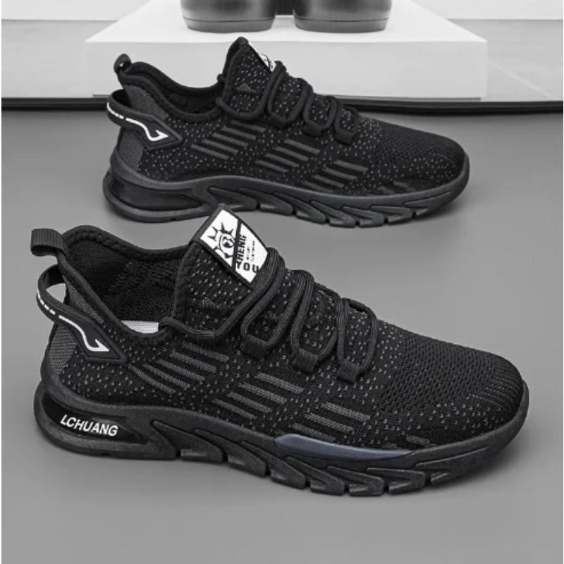 Men'S Summer Breathable New Men'S Casual Running Shoes Men'S Mesh Sports Shoes Men'S Flying Knitting Shoes M1207