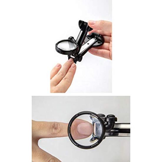 Skill Stainless Steel Nail Clippers with Magnifying Glass and Guard to Prevent Craftsman's Overcutting, G-1309