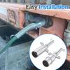 2Pcs 7-Pin Trailer Connector with Spring Cable Guard 7 Way Round Split Pin Plugs Heavy Duty Die Cast Plug for Semi Truck Tractor