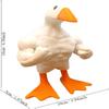 Fun Muscular Duck Statue Ornament Buff Duck Figurine Magnetic Goose Duck Keychain Tool Holder Desktop Organizer Funny Prank Gift