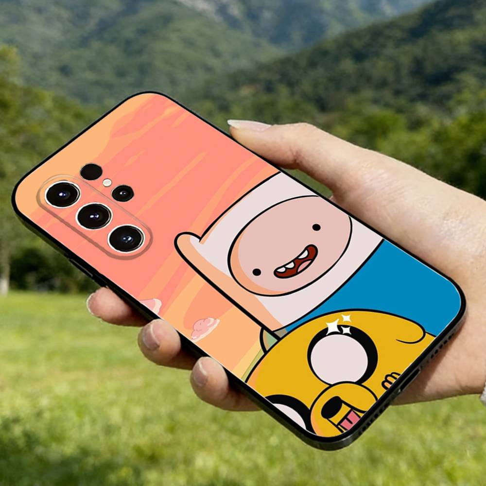 Adventure Time Phone Case For Samsung Galaxy A56,36,26,16,76,55,35,25,15,54,34,24,14 Soft Silicone Black Cover