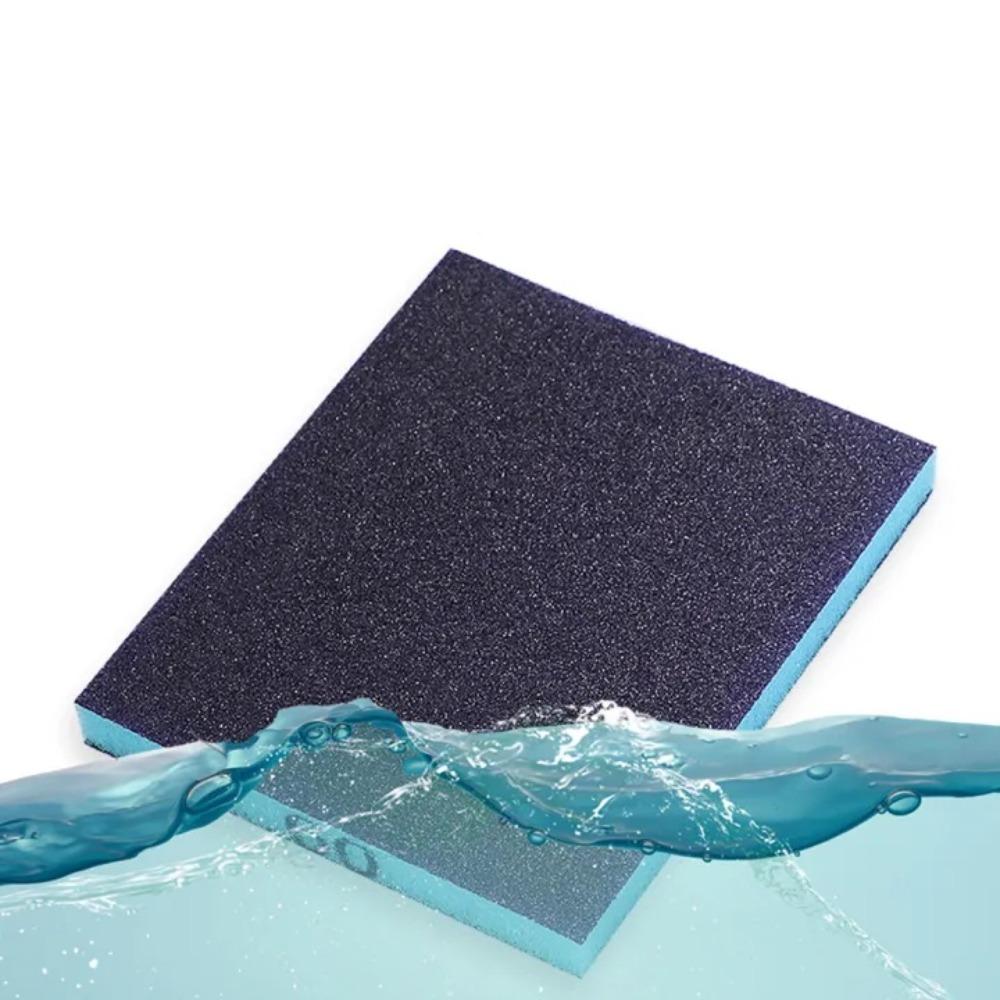 6Pcs Reusable Sanding Sponge 60-320 Grit Washable Wet Dry Sponge Ergonomic Designs Sanding Blocks For Metal Wood Polishing Tool