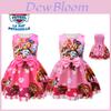 Roz Roșu-trandafiriu Rochie cu fundă pentru fete Paw Patrol Mânecă scurtă Costum cosplay petrecere prințesă