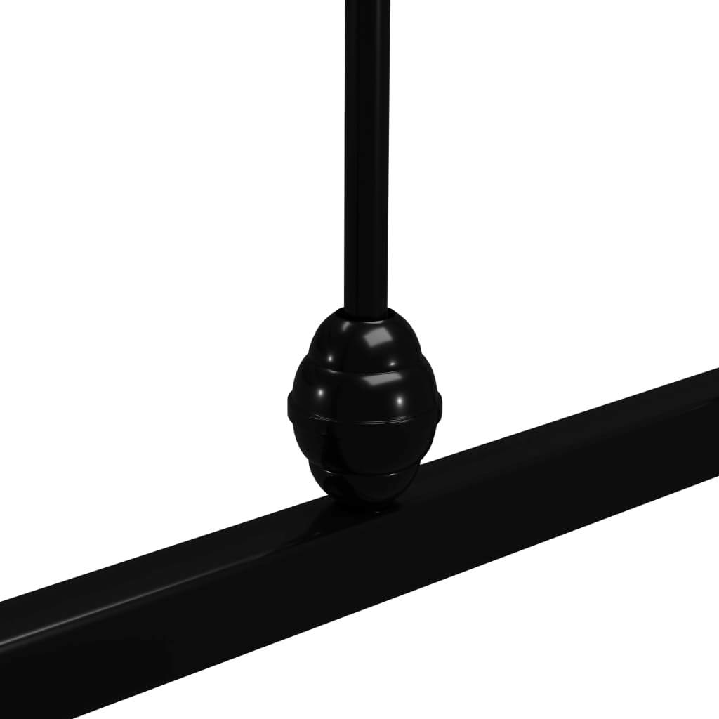 Bed Frame Black Metal 90*200 Cm