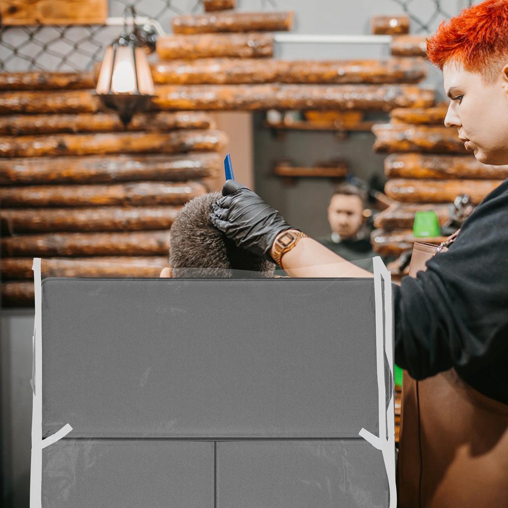 4Pcs Clear Salon Chair Cover Plastic Barber Beauty Salon Chair Protective Cover for Most Spa Hair Salon Office Chair Back Cover