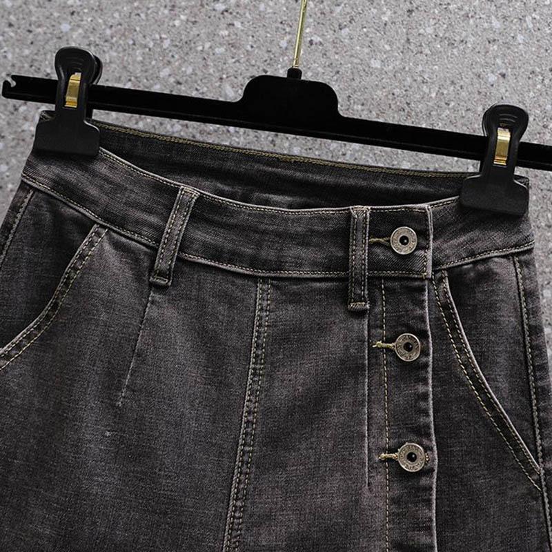 Jean Shorts Pants Women Cotton Summer Versatile Vintage Loose Large Size Casual Wide Leg Pants Shorts