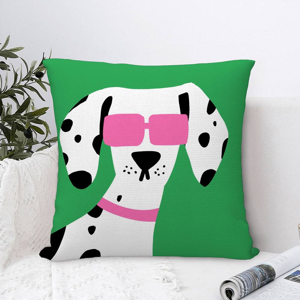 Cartoon Animal Cute Pillow Case Plush Fabric Soft Double Sided Print Home Sofa High Quality Cushion Cover Throw