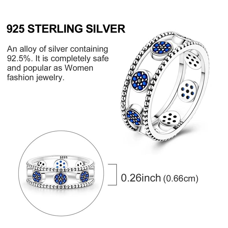 Rings Original 925 Silver Rings Simple Zircon Heart Ring for Wedding Valentine's Day Women Ring Jewelry Gift