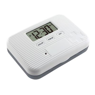 Pill Dispenser with Alarm Electronic Pill Organizer with LCD Display 6 Compartments Digital Pill