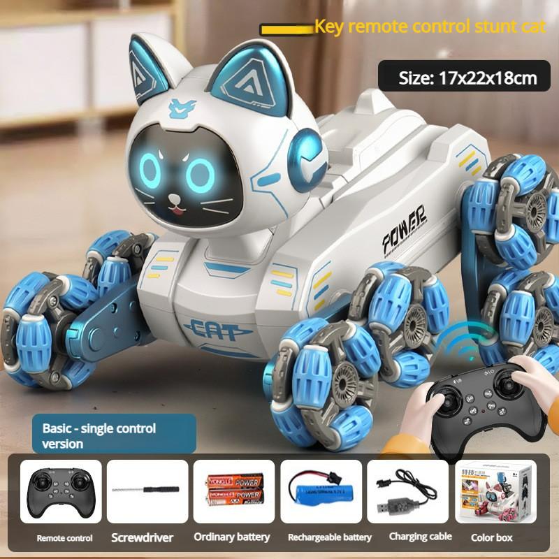 Gato Máquina de Controle Remoto Inteligente Carro de Controle Remoto Brinquedo Oito Rodas Robô com Detecção de Gestos Brinquedo Infantil projetado para meninos e meninas