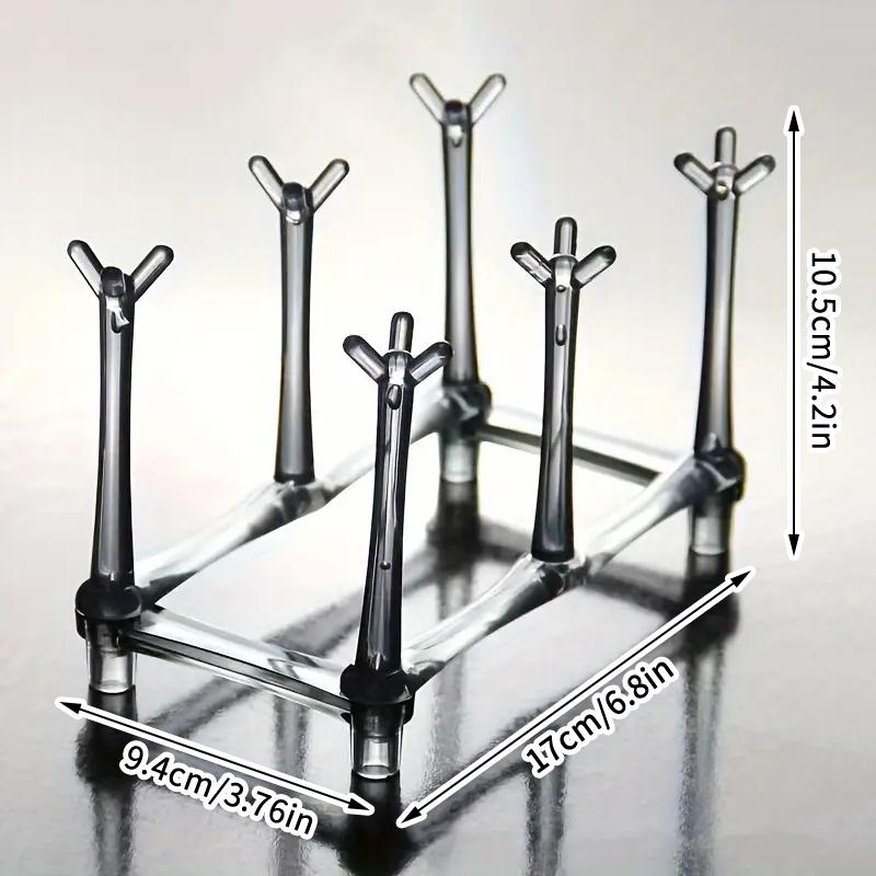 Multifunctional Water Bottle Drying Rack Bottle Drainer Rack Adjustable Spacing Retractable Cup Drying Rack Mug Cup Rack