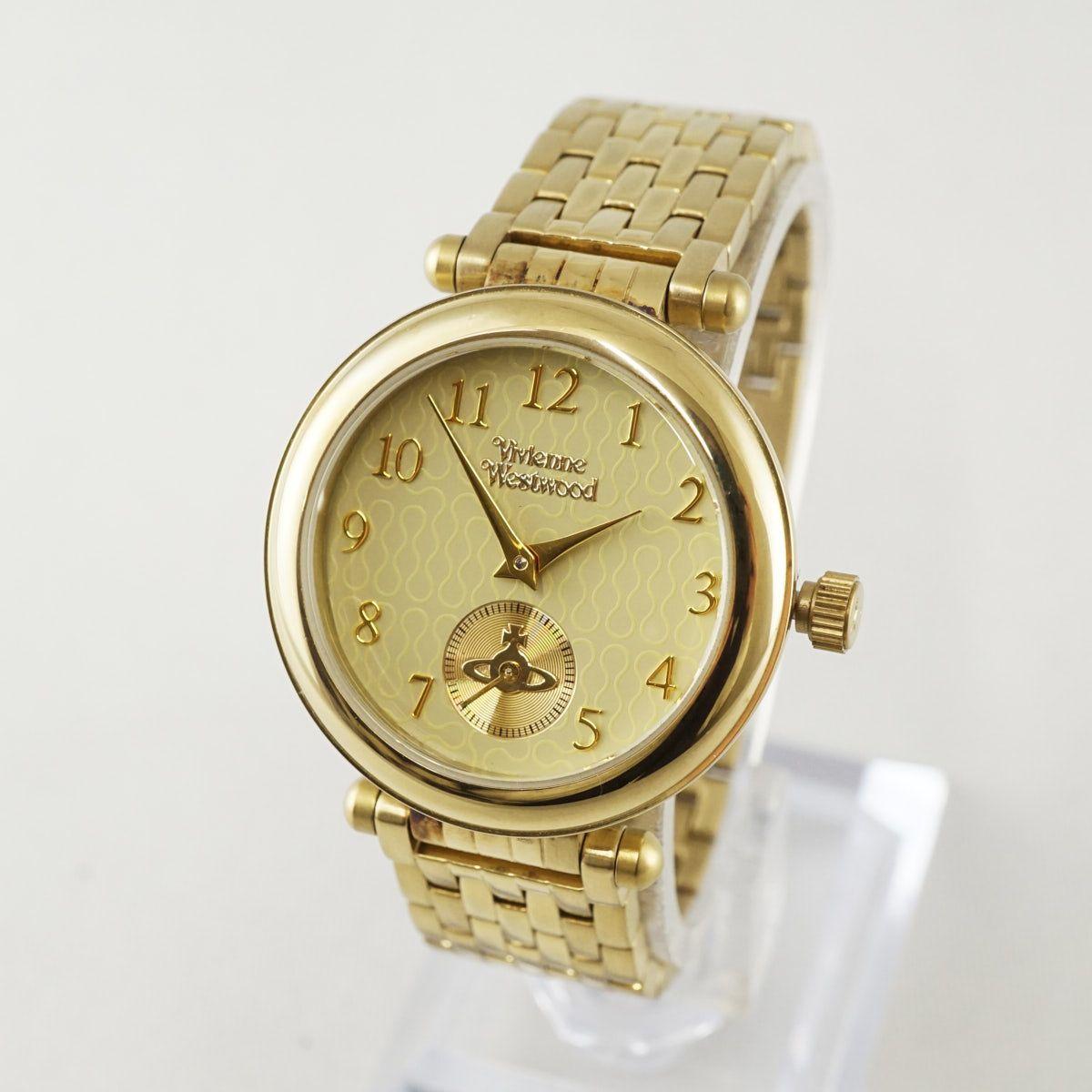 Used Vivienne Westwood Watch USED Good Condition Battery Replaced Quartz VV051CPGD Vivienne Westwood Working Condition X9176