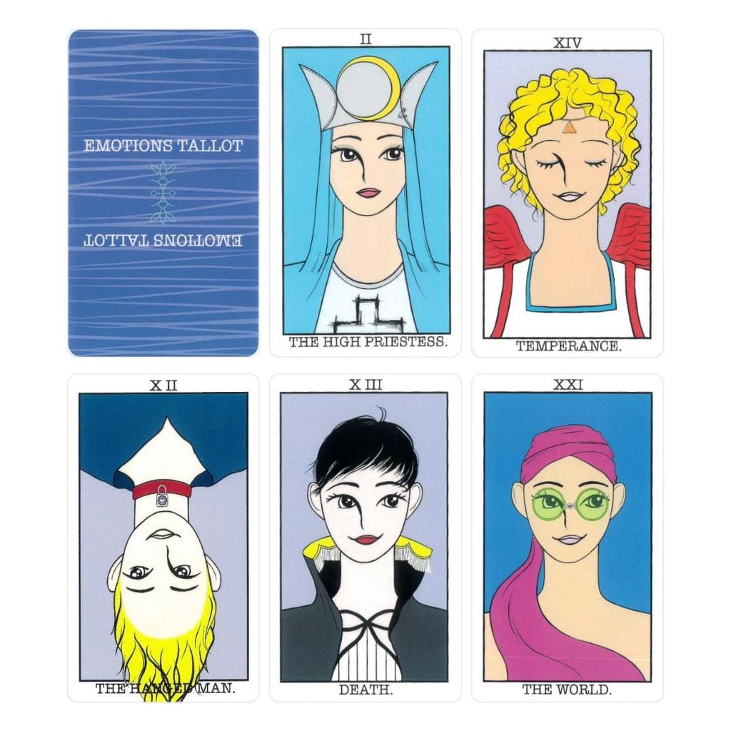 EMOTIONS TAROT by 22 Cards with Japanese Commentary Nana, [Authentic]