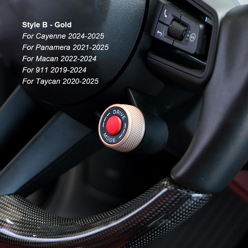 AABKV1 Automobile Steering Wheel SC Ejection Knob Button For Porsche Cayenne Panamera 2017-2025 Macan 911 2017-2024 718 16-23 Taycan