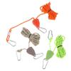 20M Extra Long Reflective Windproof Camping Rope with Adjuster Carabiner for Multi Tent Camping Sites