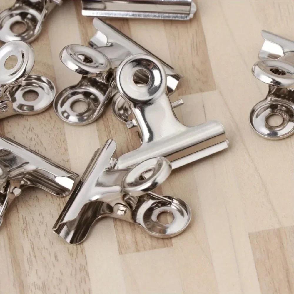 10 Stück Edelstahl-Clips Lebensmittelverschluss-Clips Papierbeutel-Clips Dokumentenbeutel-Verschließer Versiegelungsmaschine Küchenhelfer