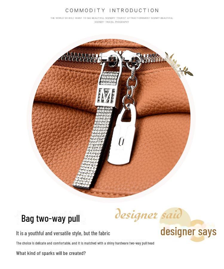 2024 New Women's Soft Leather Backpack: Versatile, Fashionable, Large Capacity Casual School and Travel Shoulder Bag