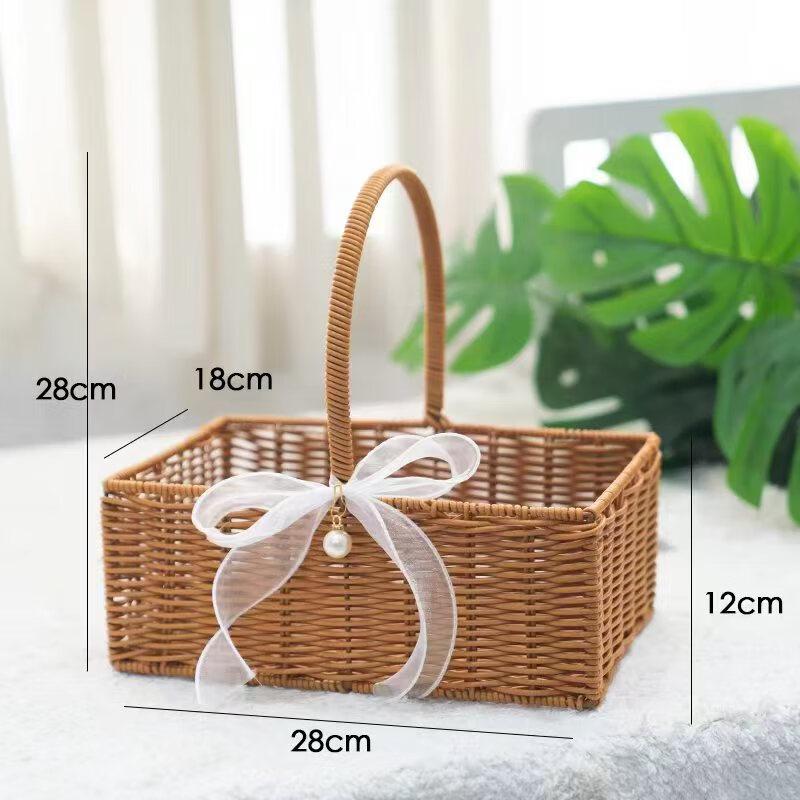 Yuede Imitation Rattan Bamboo Gift & Fruit Basket