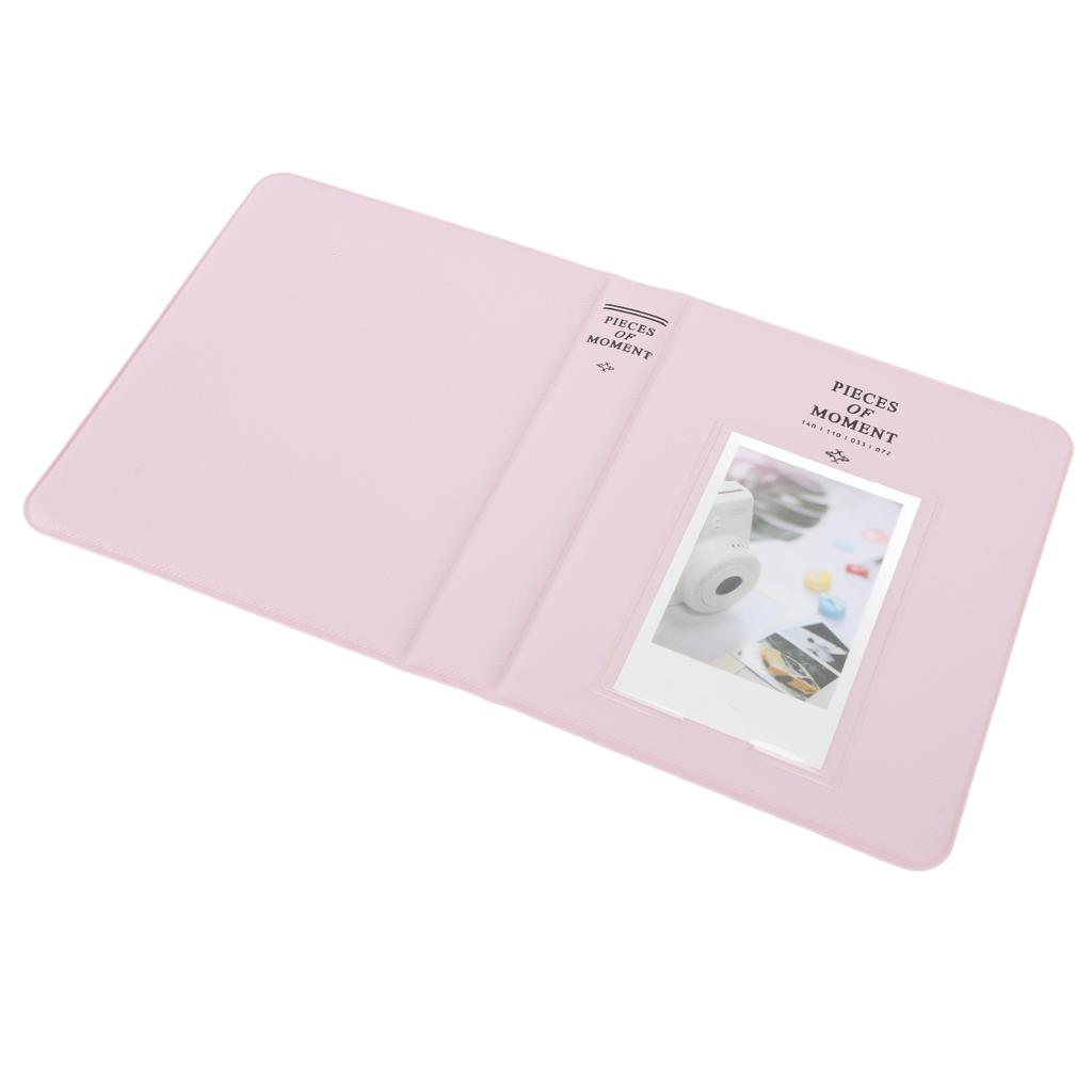 64 S Photo Album Portable 3in PU Leather Card Photo Album for 12 11 9