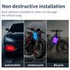 4x Draadloos LED Zonne-Stroboscooplicht Auto Fiets Vrachtwagen Waarschuwingslicht Enkel licht Kerst Decoratief licht voor Motorfiets