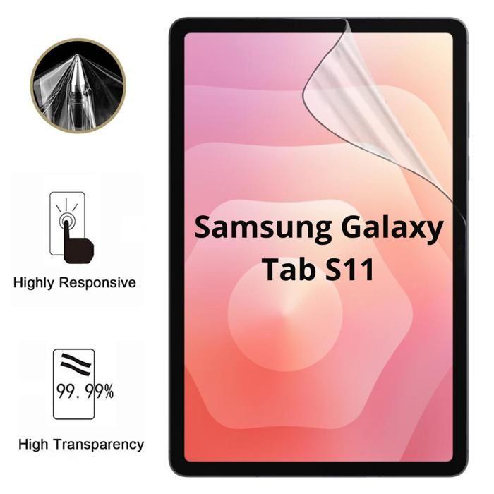 Protection écran - PHONILLICO - Galaxy Tab S11 - Pack 2 - Film Plastique Résistant - Ultra Mince
