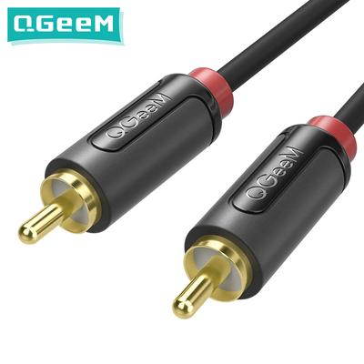 QGeeM Konektor kabelu RCA na RCA Rozdělovač Audio kabel RCA Stereo Aux kabel pro TV CD DVD VCD Rádio Zvukový zesilovač Konzola