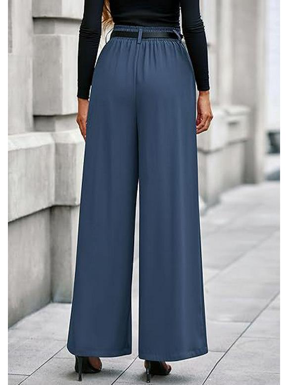 European Casual High-Waisted Wide-Leg Trousers for Women, Slimming and Versatile.