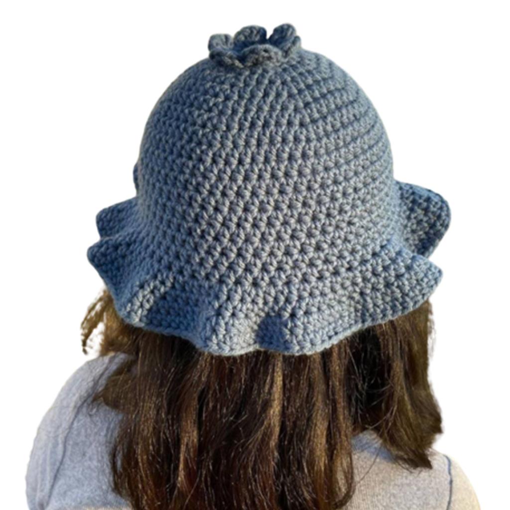 Crochet Pumpkin Bucket Hat Bucket Hat Crochet Pumpkin Fisherman Hat for Adult Teens Skin-Friendly Floppy Hat