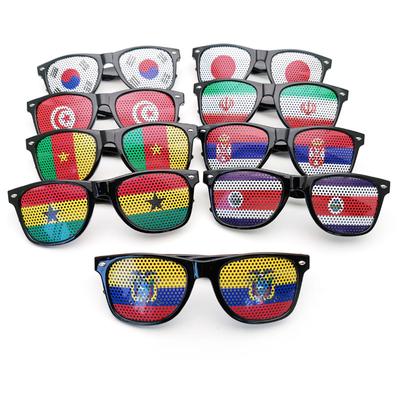 New Unisex Flag Style Women Men Sunglasses Decorative Spectacles Eyeglasses Frames for Party 42 Countries Sun Glasses