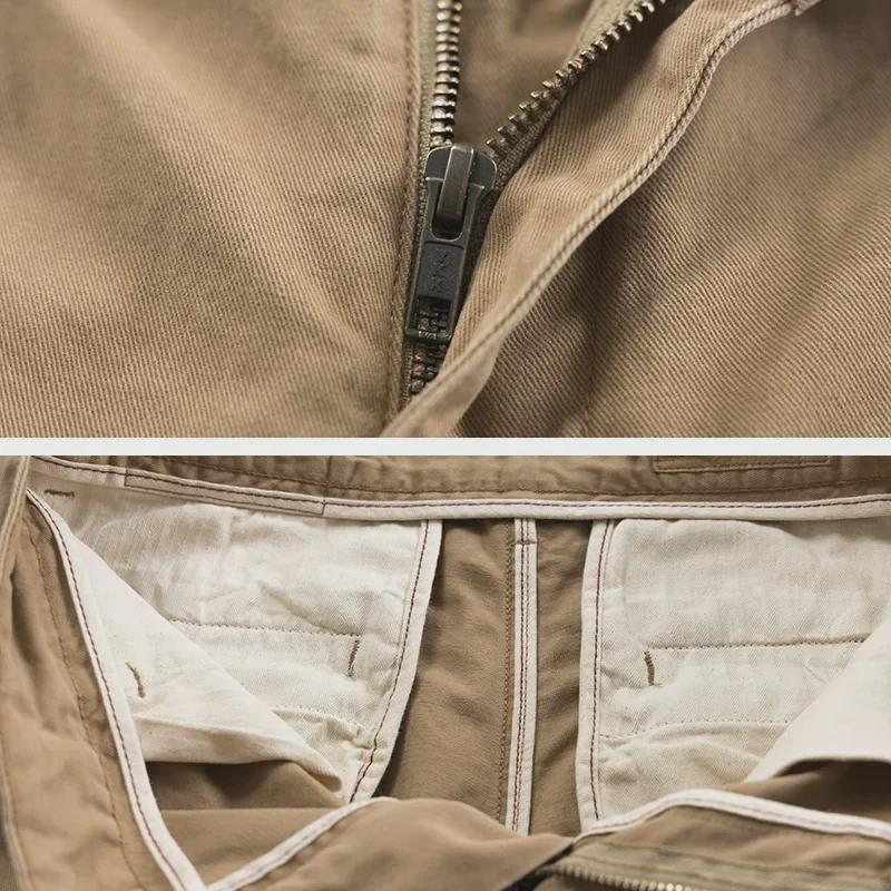 Men’s Retro Distressed Wash Casual Overalls with Drawstring Cuffs